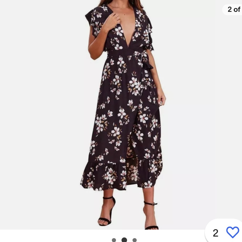 Minkpink Garden Floral Midi dress